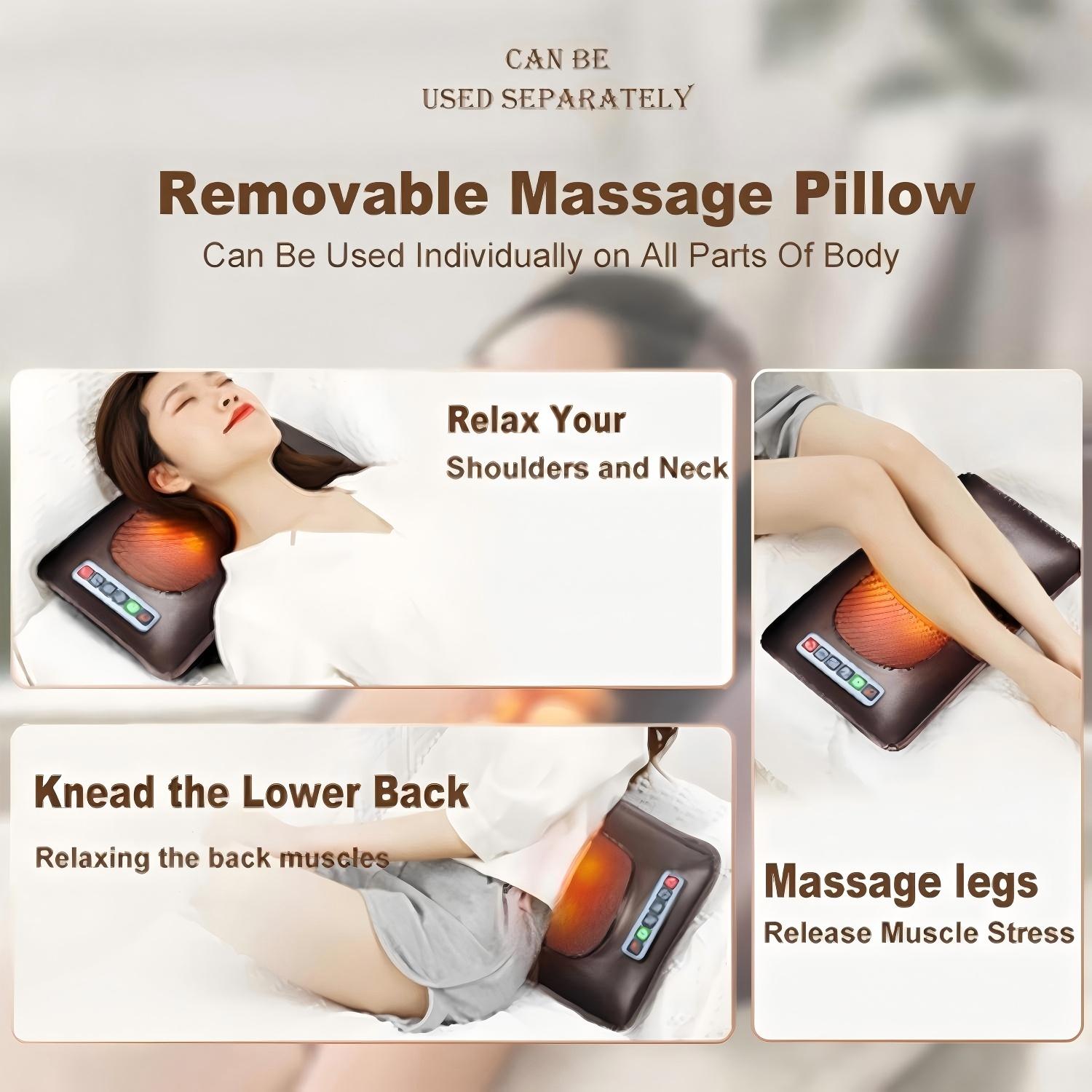 Foldable full‑body massage mat with shiatsu kneading for neck & legs,【NOTE: back part just does buzzes】adjustable back vibration, multi‑function electric massager, ideal for birthday & holiday gifts, available in PU or soft velvet. Foldable full‑body massage mat with shiatsu kneading for neck & legs,【NOTE: back part just does buzzes】adjustable back vibration, multi‑function electric massager, ideal for birthday & holiday gifts, available in PU or soft velvet.