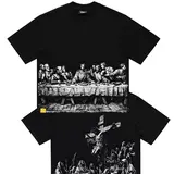 MeJend 12oz 100% Cotton Heavyweight Croppend Tee, Jesus Print Gothic Streetwear Outfit, Trendy Graphic Christian Clothing, Jesus Tshirt, Graphic Tees, Unisex
