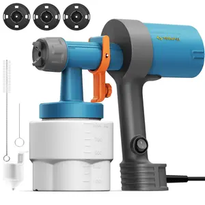 Tilswall Shark 600 Electric Paint Sprayer, Easy to Clean, 1000ml HVLP Spray Gun for Furniture, Cabinets, Walls, Fences, Garden & DIY Home Improvement