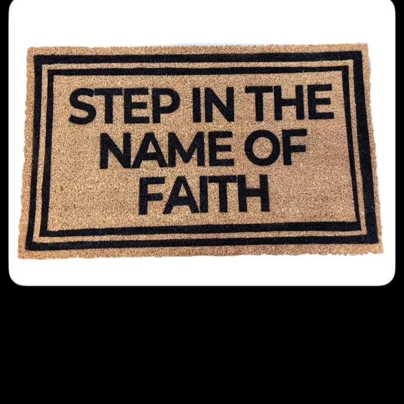 Hand Spray/Painted Mainstays Coir Doormat 18" x 30" with Custom Design Options for Home Warming Gifts