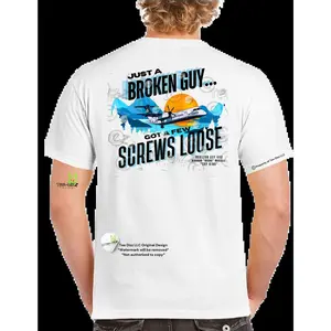 SkyKing: Broken guy, got a few screws loose - Men's T-shirt - Mental Health Awareness