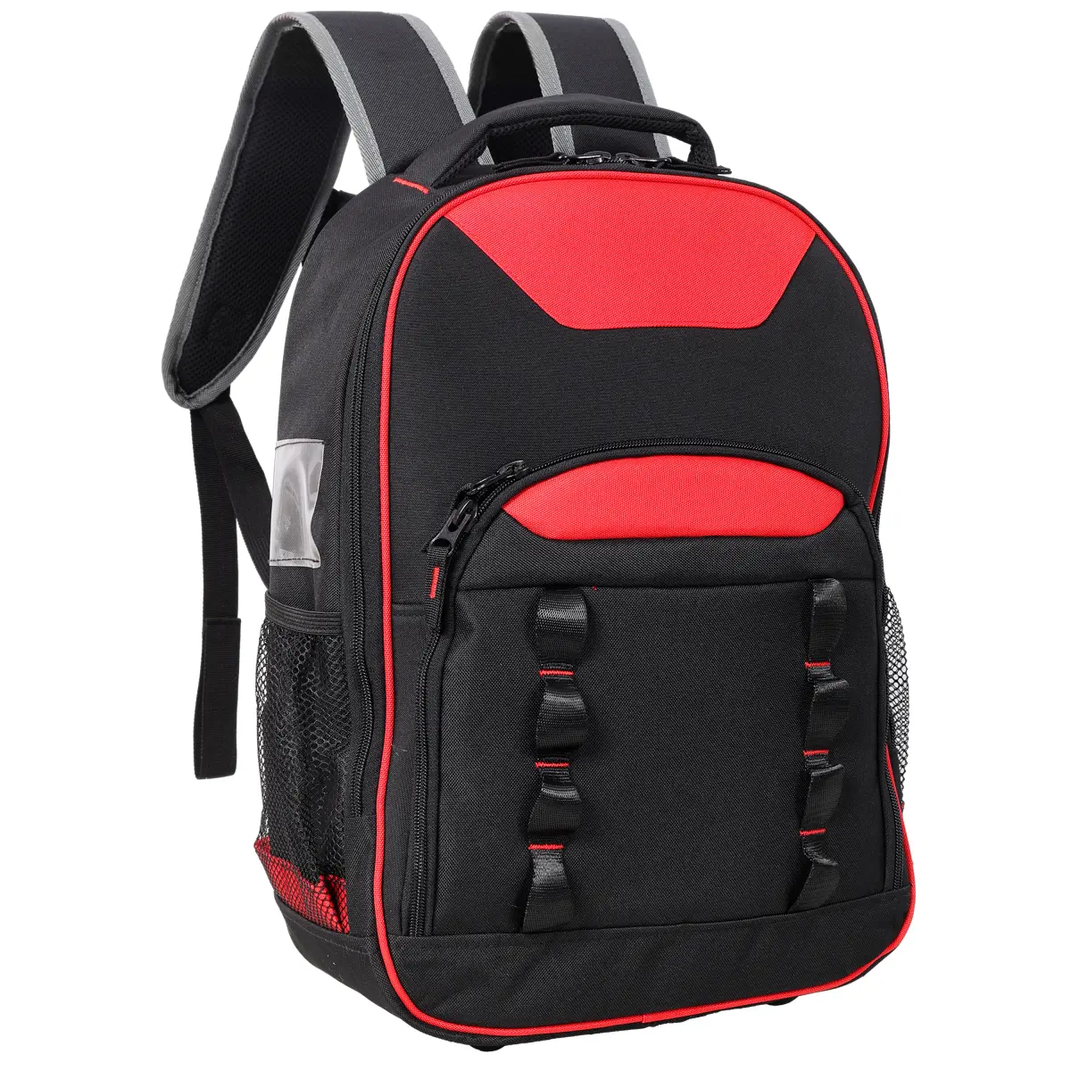 Oxford Cloth Multifunctional Tool Backpack, Heavy-Duty Tool Bag with Multiple Pockets for Electricians & Technicians