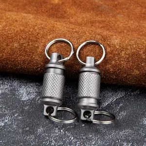 Titanium Alloy Swivel Keychain with Stainless Steel Key Ring - Quick Release, Suitable for Outdoor and Daily Use - Father's Day Gift
