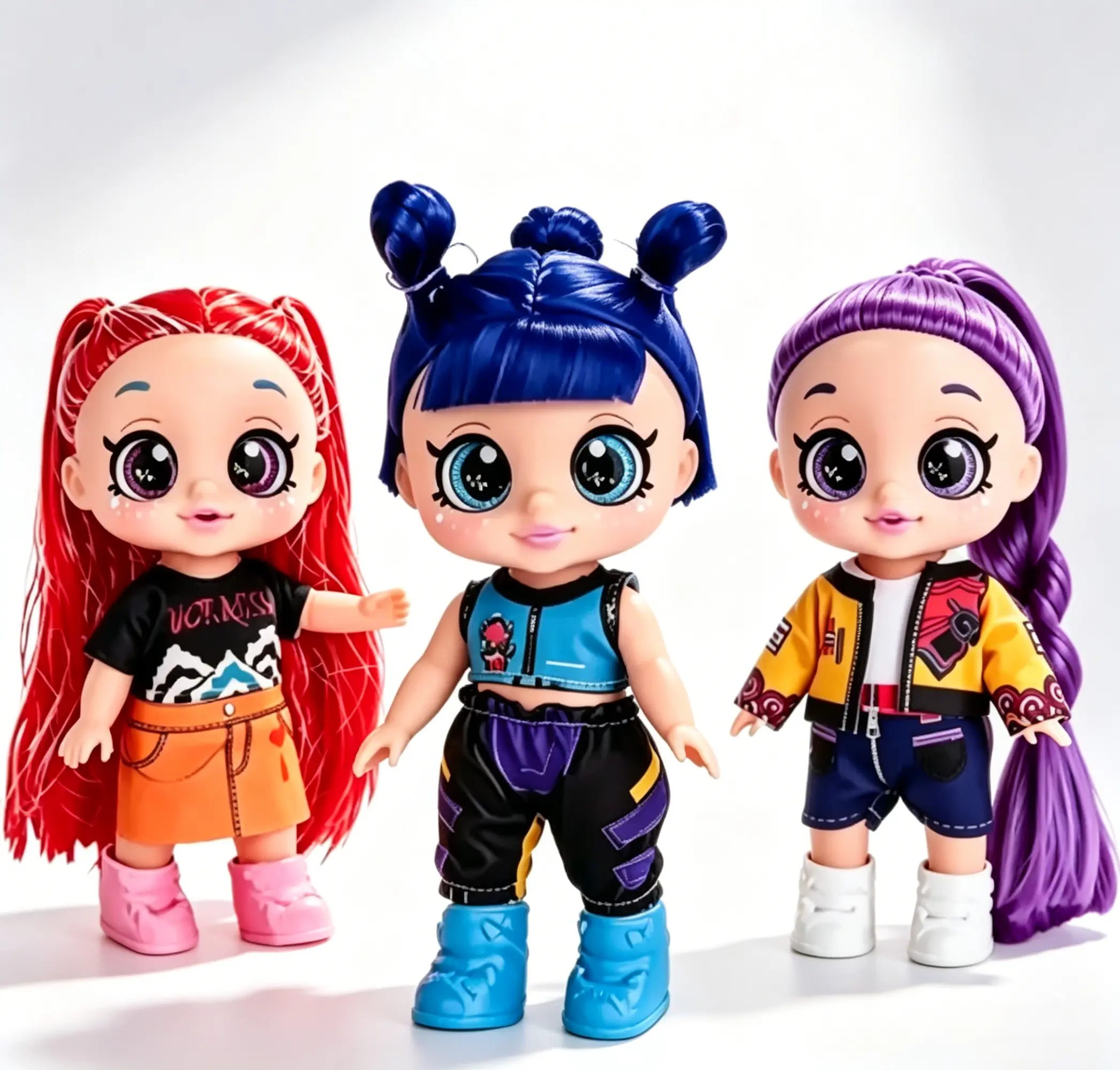 7 Inch Hunter X Anime Kpop Style Articulated Action Figure Dolls, 5D Sparkling Eyes Movable Joint Collectible Figures, Holiday Gift for Fans & Little Girls, No music
