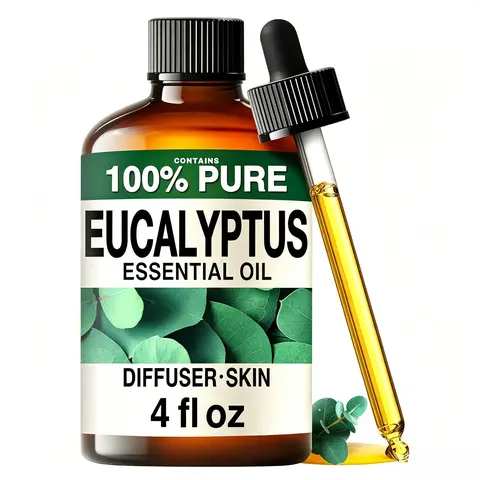 KUKKA Eucalyptus Oil 4 FL OZ – Sinus & Congestion Relief, Diffuser Aromatherapy