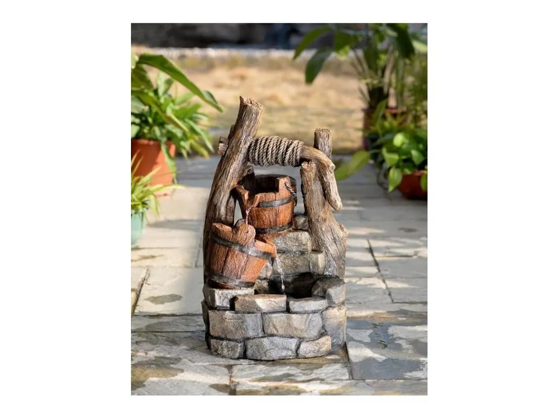 Jeco FCL134 Tree Trunk & Pots Water Fountain