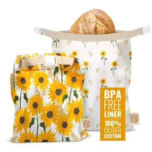 Cozy Bread® Reusable Bread Bag Set | Premium Quality | Keep Your Bread Fresh | Freezer Safe