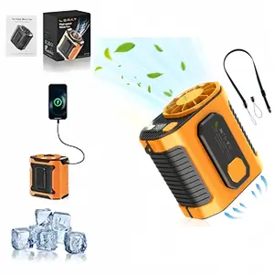 ONESHOWHOME Portable Handheld Fan 5000mAh Rechargeable Mini Fan 10 Speed Levels USB Charging LED Light for Travel Camping Outdoor Use