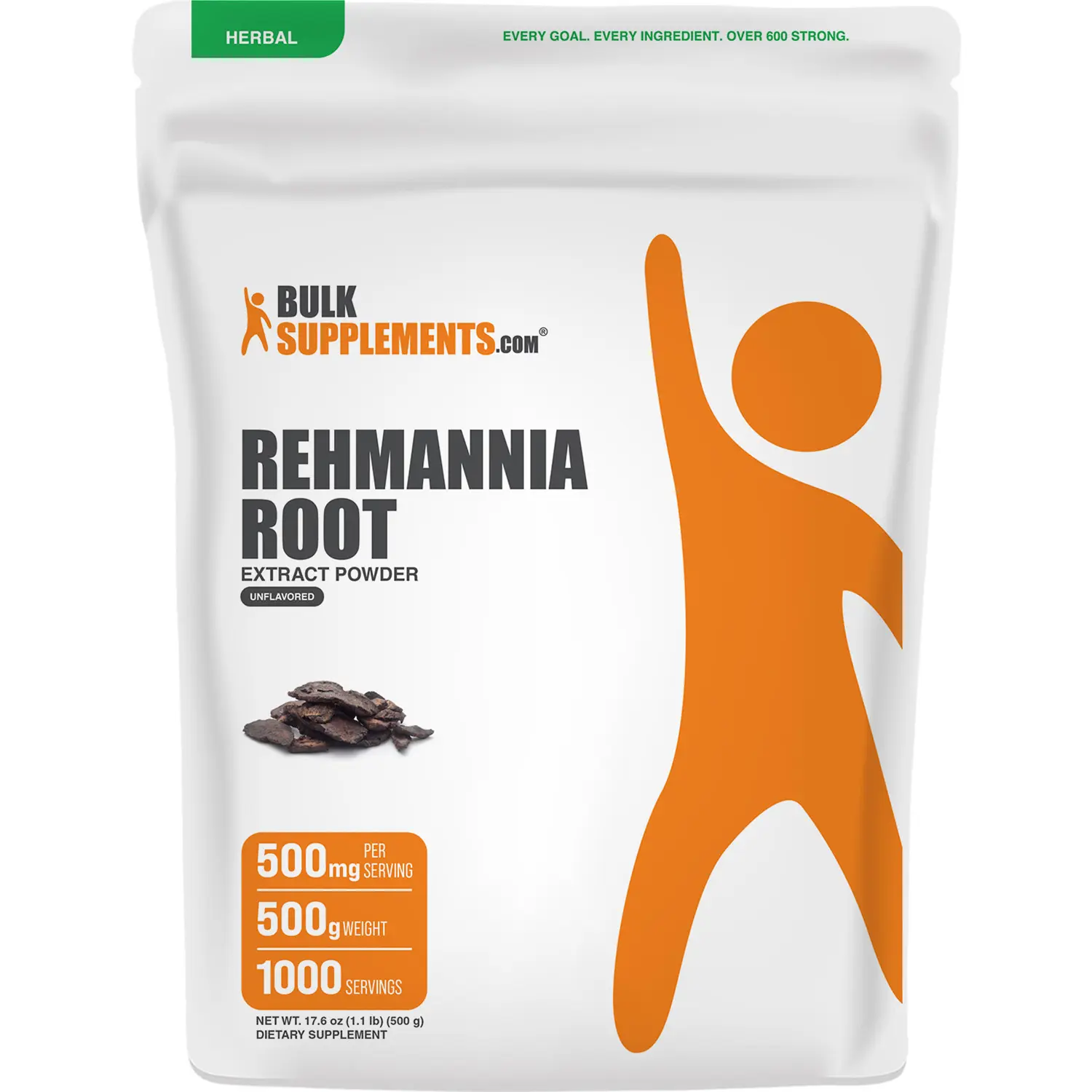 BulkSupplements Rehmannia Root Extract Powder - Health Dietary Supplement - Immune Support, Anti-Inflammatory Benefits - 500mg per Serving - 100g-1kg Sizes