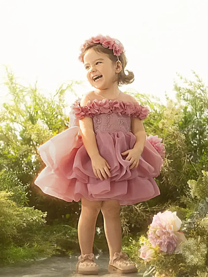 open lace back dress Shop Lilac Formal Dress, Mother Daughter Matching Dress, First Birthday Dress, Lace Mommy and Me Dress, Party Outfits, Special Occasion Dress - main image 0