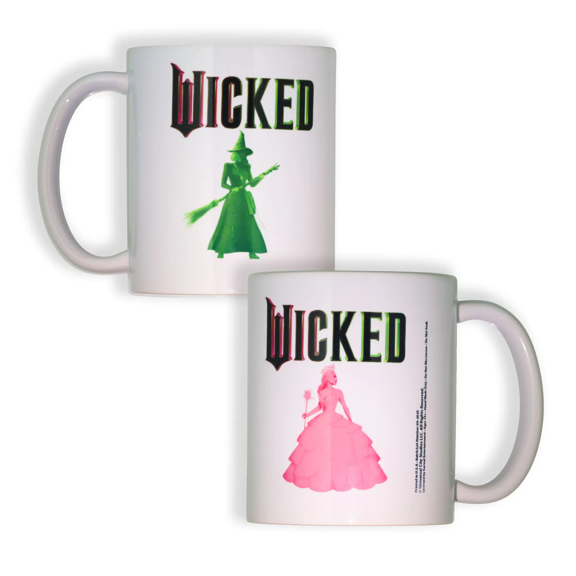 Wicked Glinda and Elphaba Logo Design 11oz Ceramic Coffee Mug