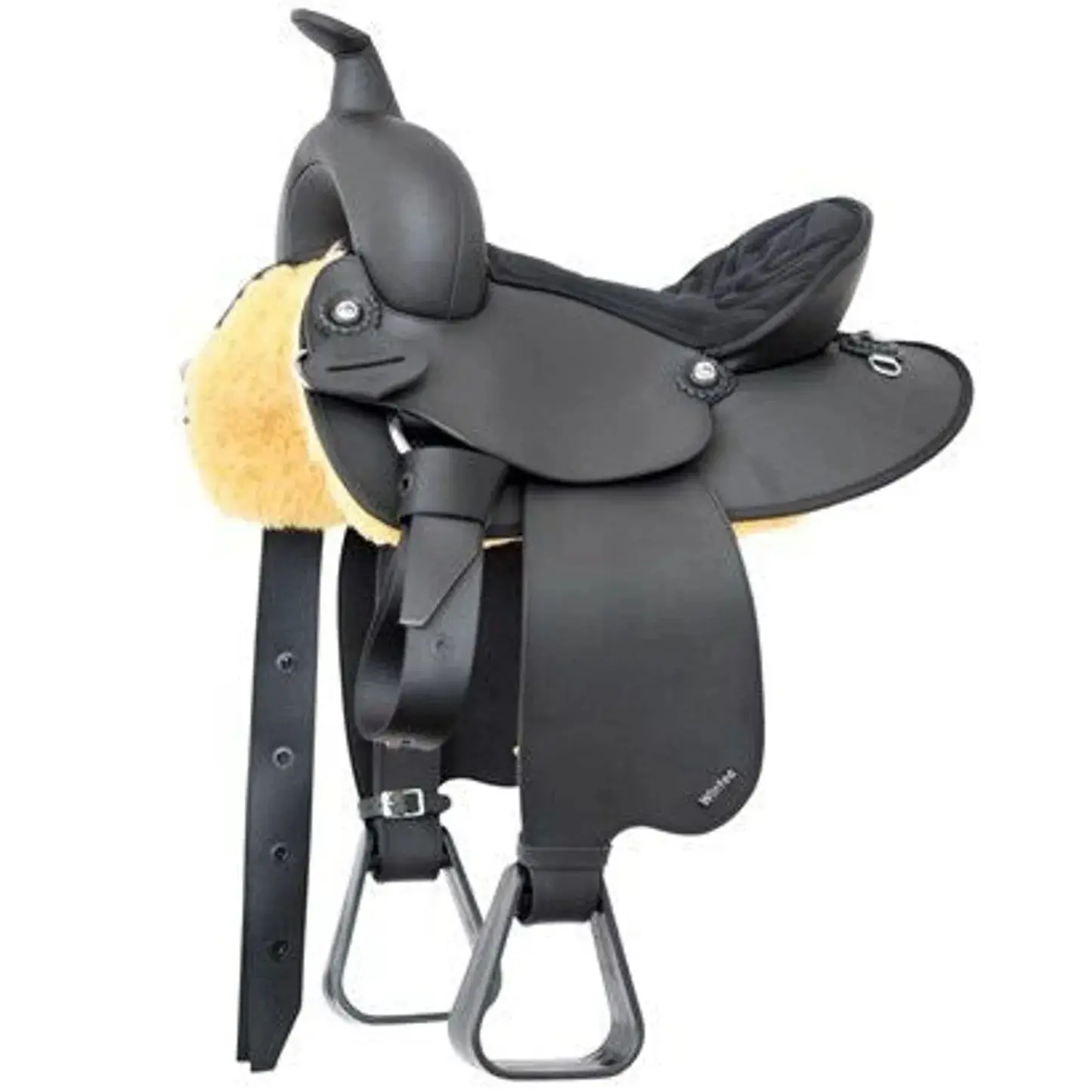 Saddle - Western 12" Children's Wintec black synthetic