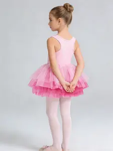 Elegant Princess Theme Ballet Dress for Girls, Ballerina Tutu Design Skirt Dancewear, Sizes 18 Months to 8 Years, Blue Color Available