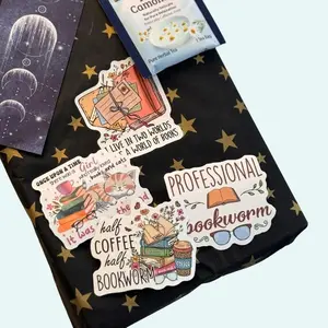 Date with a Book - Book Only Hardcover or Softcover with Bookmark & Tea Bag Stickers for Relaxation and Literary Journey