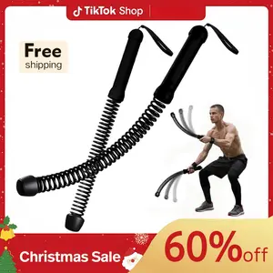 Cordless Battle Ropes for Home Gym - Cordless Training Rope Fitness Equipment for Men & Women, Weighted Workout Ropes for HIIT, No-Jump Full-Body Exercise, Multifunction Tension Rope, Workout Equipment & Festival Gift