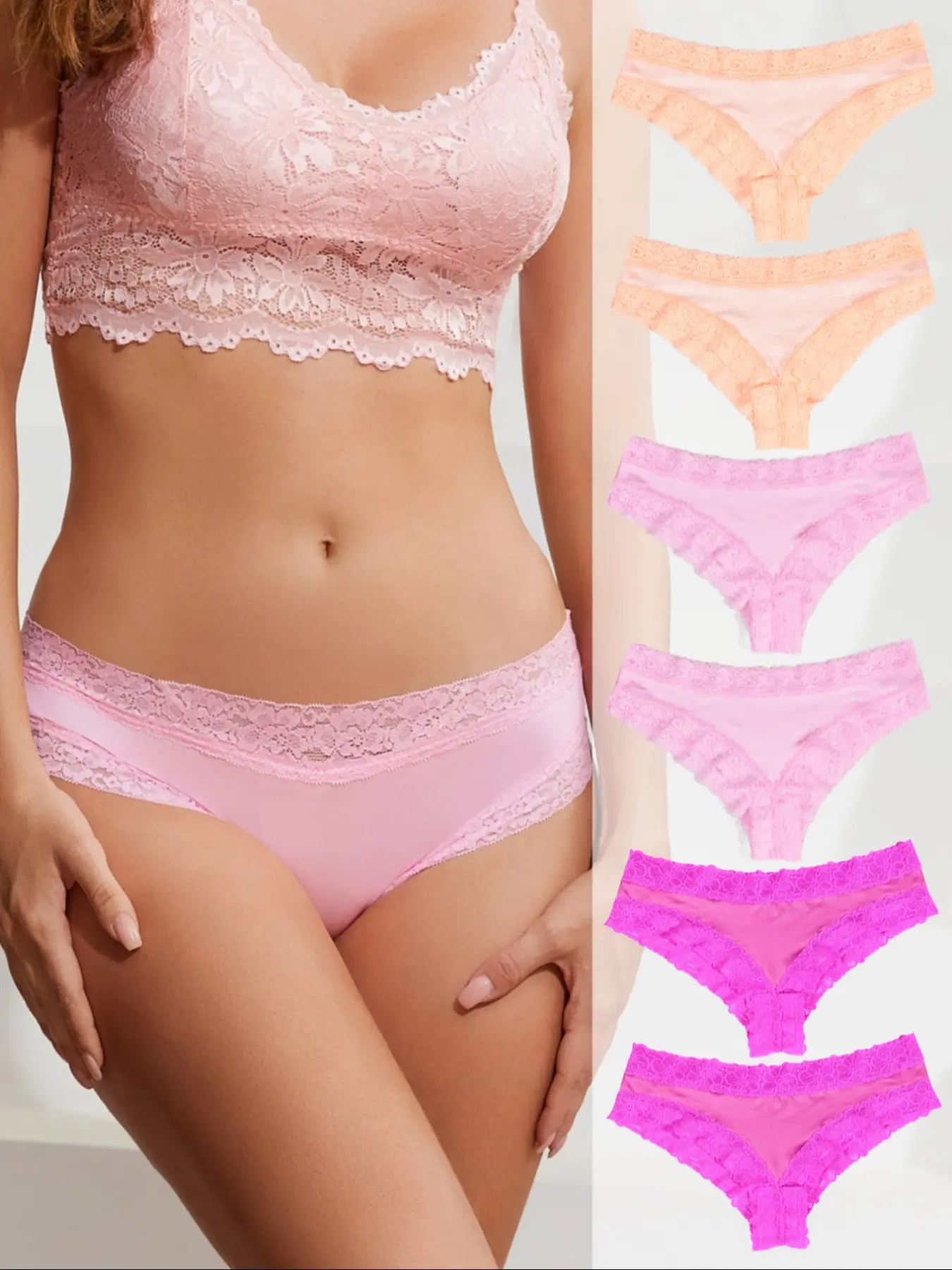 Morvia Women's Elegant Underwear Set, All-Day Comfortable Elastic Fit, Breathable Fabric, Casual Style, Moderate Stretch, Daily Essential
