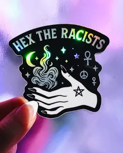 Hex The Racist Sticker