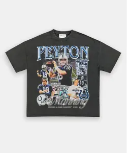 PEYTON MANNING 2-COLTS TEE, Retro Football Shirt ,Football Shirt Christmas Gift Unisex, Football 90s Vintage Fan Gift,football American Graphic Vintage, Gift For women And Man Unisex T-shirt