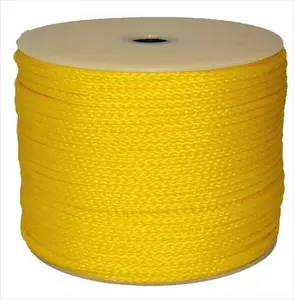 T.W. Evans Cordage 27-403 .3125 in. x 1000 ft. Hollow Braid Polypro Rope in Yellow