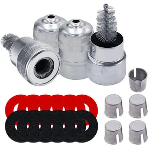 Ampper Battery Terminal Cleaning & Repair Kit, Battery Terminal Cleaning Kit with 5 Shims, 2 Brushes and 12 Piece Washers