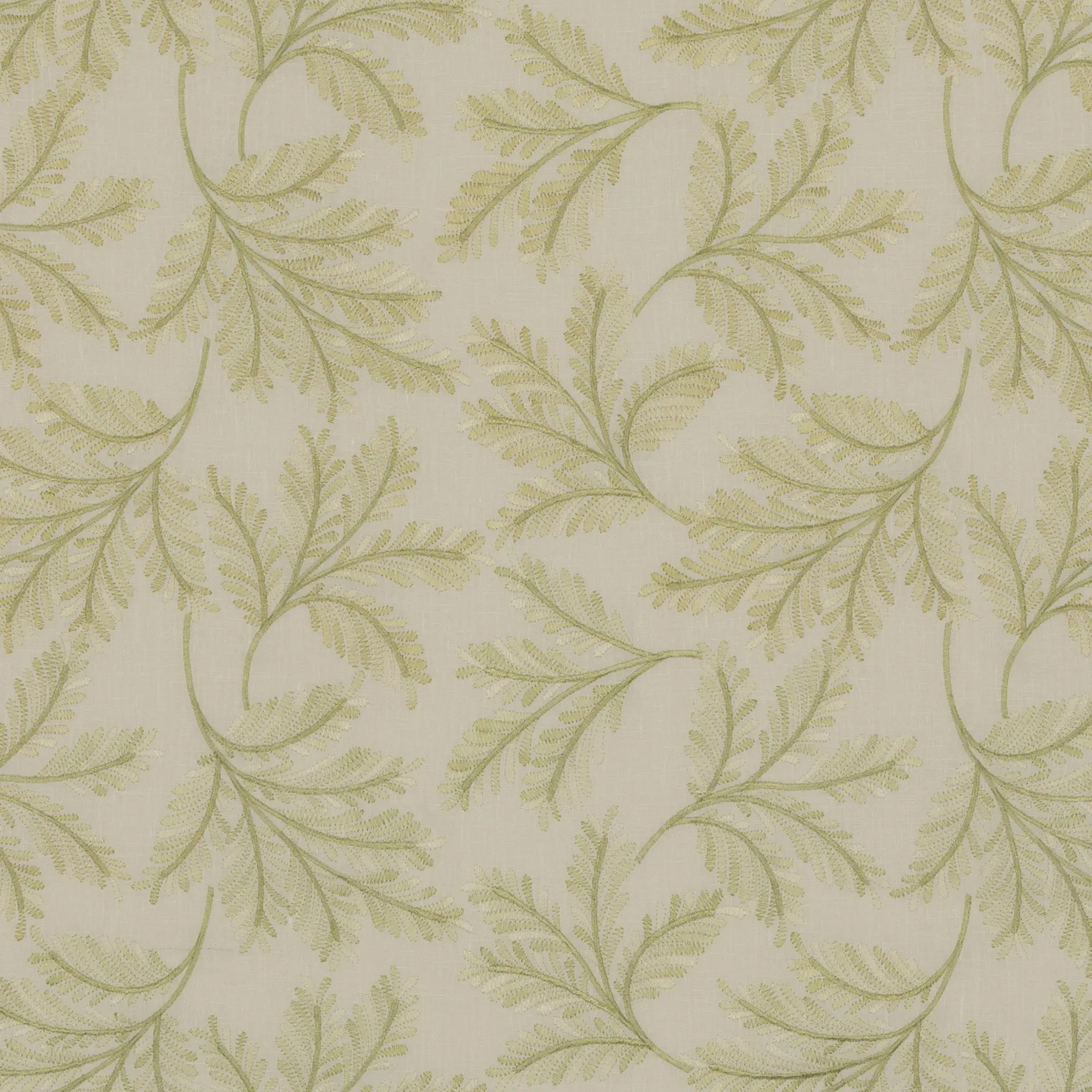 Chelsea Fern - Spring Green Green By G P & J Baker | Ashmore |  Drapery Embroidery