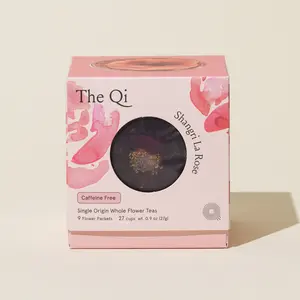 The Qi  |  Shangri-la Rose Tea - Whole Flower, Caffeine-Free, Organic, Antioxidant-Rich, Non-GMO, Sweet Floral Aroma, Perfect for Relaxing