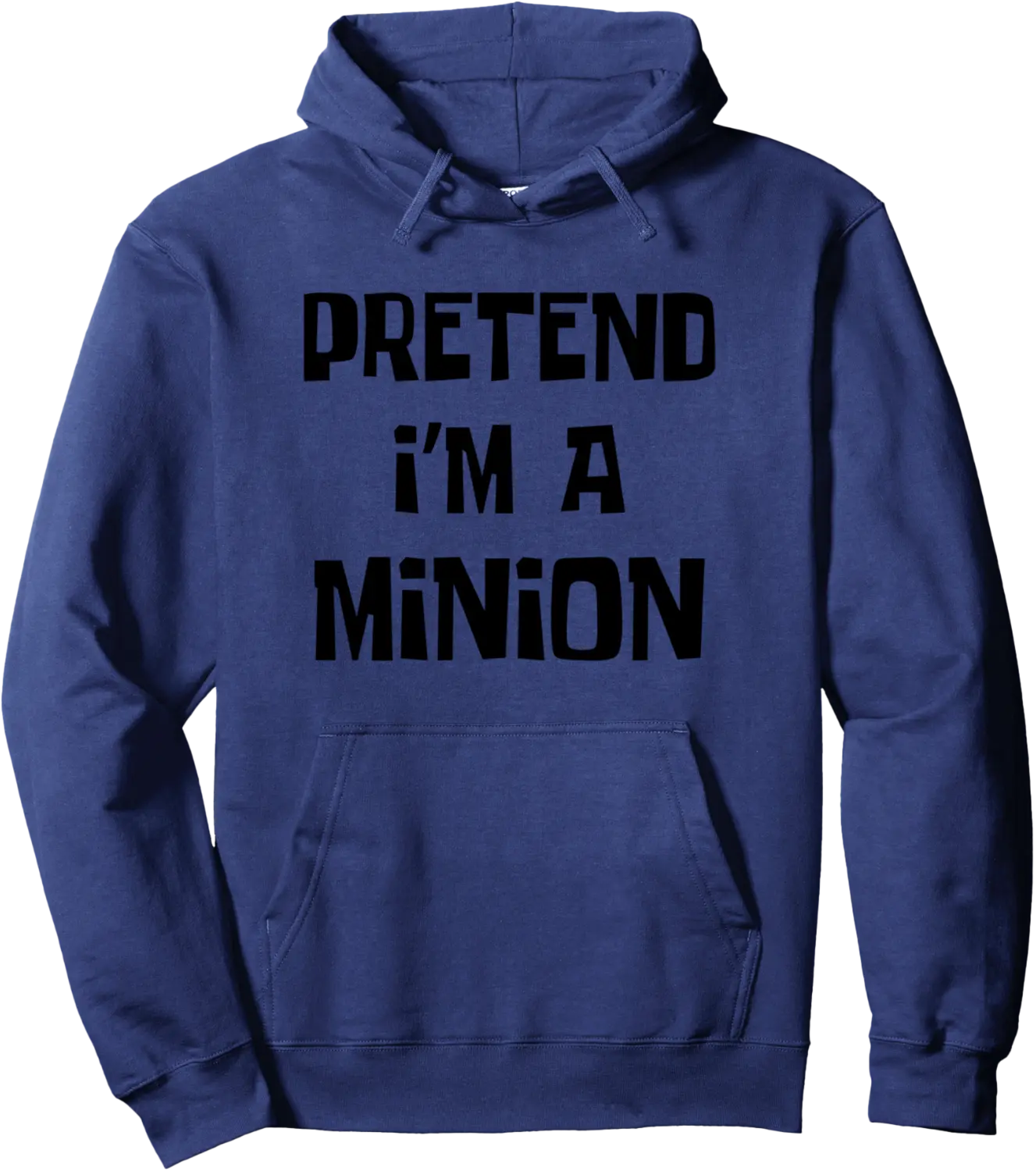 Pretend I'm A Minion Costume Party Funny Halloween Minion Pullover Hoodie - Andrewzhang Shop 95B0DKBKLQ7D