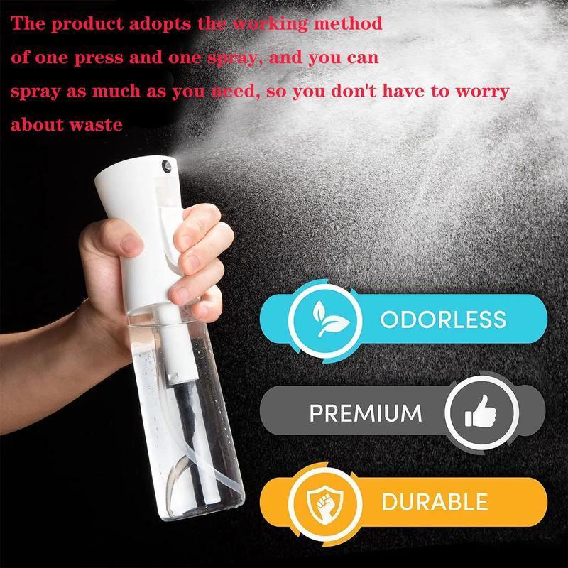 6.76Oz Ultra-Fine Continuous Water Spray Bottle, Handheld Mister for Steamer Iron and Fabric Steamer, Setting Spray and Furniture or Hair Styling Water Sprayer for Home and Travel