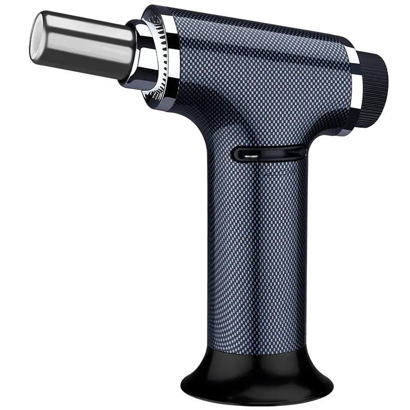 1300°C Metal Nozzle Jet Flame Torch Lighter - Outdoor, Fast Ignition, Windproof, Safety Lock, Refillable, Ceramic Insulation - For BBQ & Grilling, Cooking & Desserts, Candles & Daily Use - No Fuel Included (Ships Empty), Adjustable Flame Size, Heat-Resist