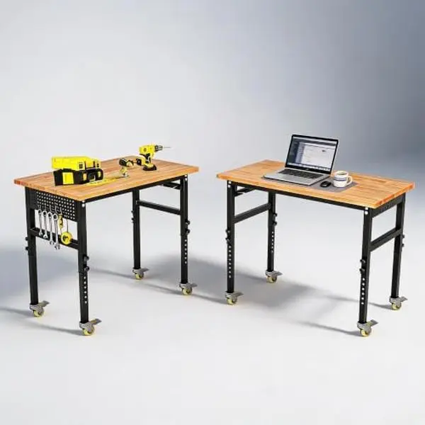 48 + 70 Inch Adjustable Workbench Combo