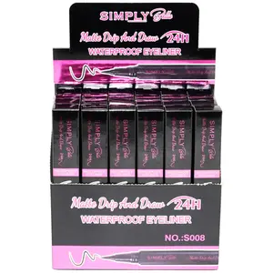 Delineador de Ojos Resistente al Agua - Matte Drip And Draw 24h - Simply Bella - Venta al por mayor Display 24 Unidades (S008)