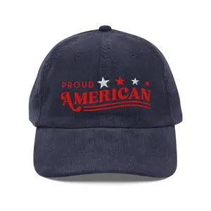 FOX News Proud American Embroidered Vintage Corduroy Hat