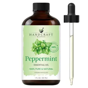 Handcraft Blends Peppermint Essential Oil - 1 Fl Oz - 100% Pure and Natural - Premium Grade Essential Oil for Diffuser and Aromatherapy