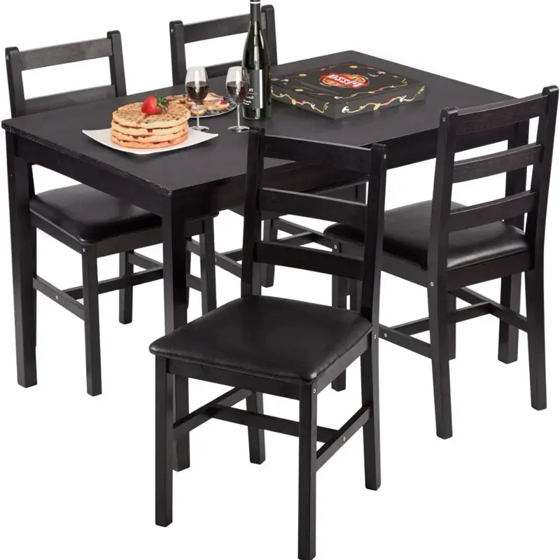 Kitchen Table and Dining Room Table Set, Wood Elegant Kitchen Sets for 2 or 4