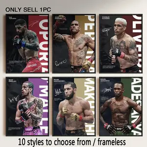 1pc Unframed, Famous Boxing Legends Fighting Poster UFC Inspirational ILIA TOPURIA Canvas Print Painting Wall Decor Gym Home Mural Cuadros (10 styles to choose from)