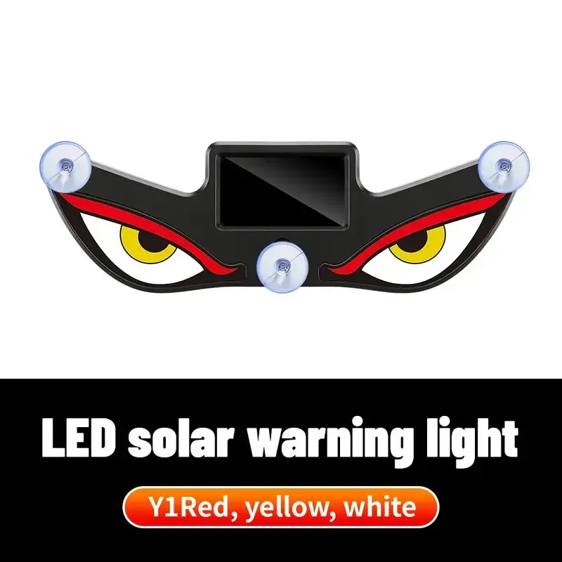 Car Rear Window Dynamic LED Display – Vampire Devil Eye Emoji Panel, Auto Decorative Light