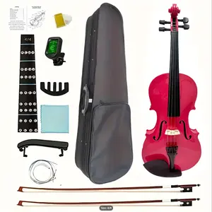 Beginner Set Violin Adult 4/4 Introductory Learn to Use Adult Violin Advanced Violin Beginner Violin Acoustic Guitar Kit Stylish Guitar