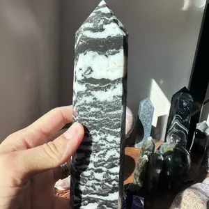 Zebra jasper crystal tower