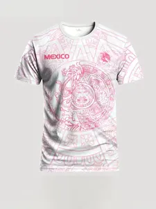 2026 Style Mexico Pink & White Soccer Jersey Comfort Sports Tops - Perfect Gifts for Men/Women