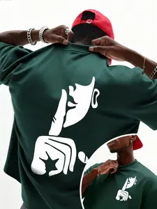 Oversized Loose-Fit Breathable Quick-Dry Streetwear Tee Shirt, Unisex Casual Long Sleeve Top, Random Print Design for Everyday Wear