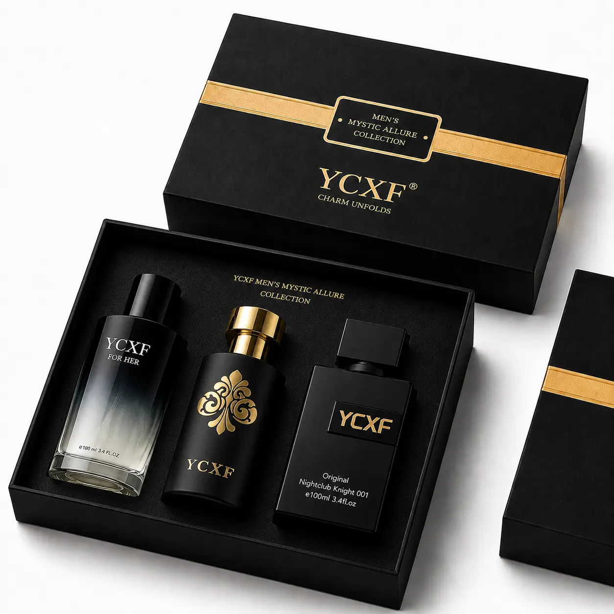 YCXF Men's Mysterious Charm Fragrance Gift Set – Club Original Nightclub & FOR HER Eau de Cologne Collection, Long-Lasting Luxury Perfume Set for Any Occasion