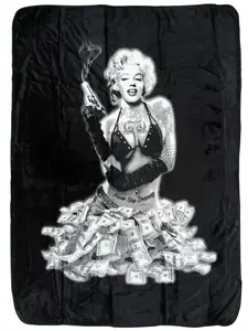 8lb Heavyweight Soft Queen Blanket, Officially Licensed, Marilyn Monroe Throw