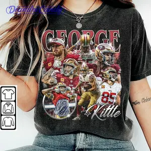 Comfort Colors® George Kittle Shirt, Football American Graphic Vintage, Football 90s Bootleg Inspired Gift Fan Unisex Shirt, Hoodie, Sweatshirt