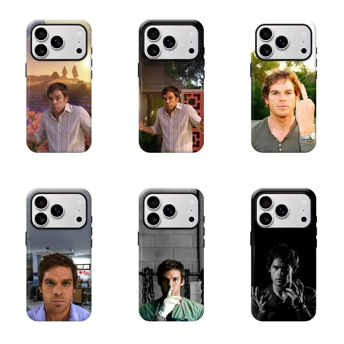 Dexter Smartphone Case - Dark TV Series Art Forensic Aesthetic, Waterproof Phone Protective Cover & Shell for iPhone 17,16,15,14,13,12,11, Plastic Mobile Phone Accessory with Protection