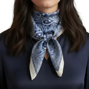 Bandana Pattern Silk Touch Scarf