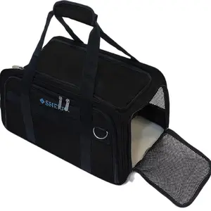 Sherpa Expandable Travel Pet Carrier Airline Approved with Comfortable Padding and Secure Zipper Closure