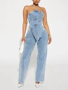 Next Level Denim Pant Set - Light Wash