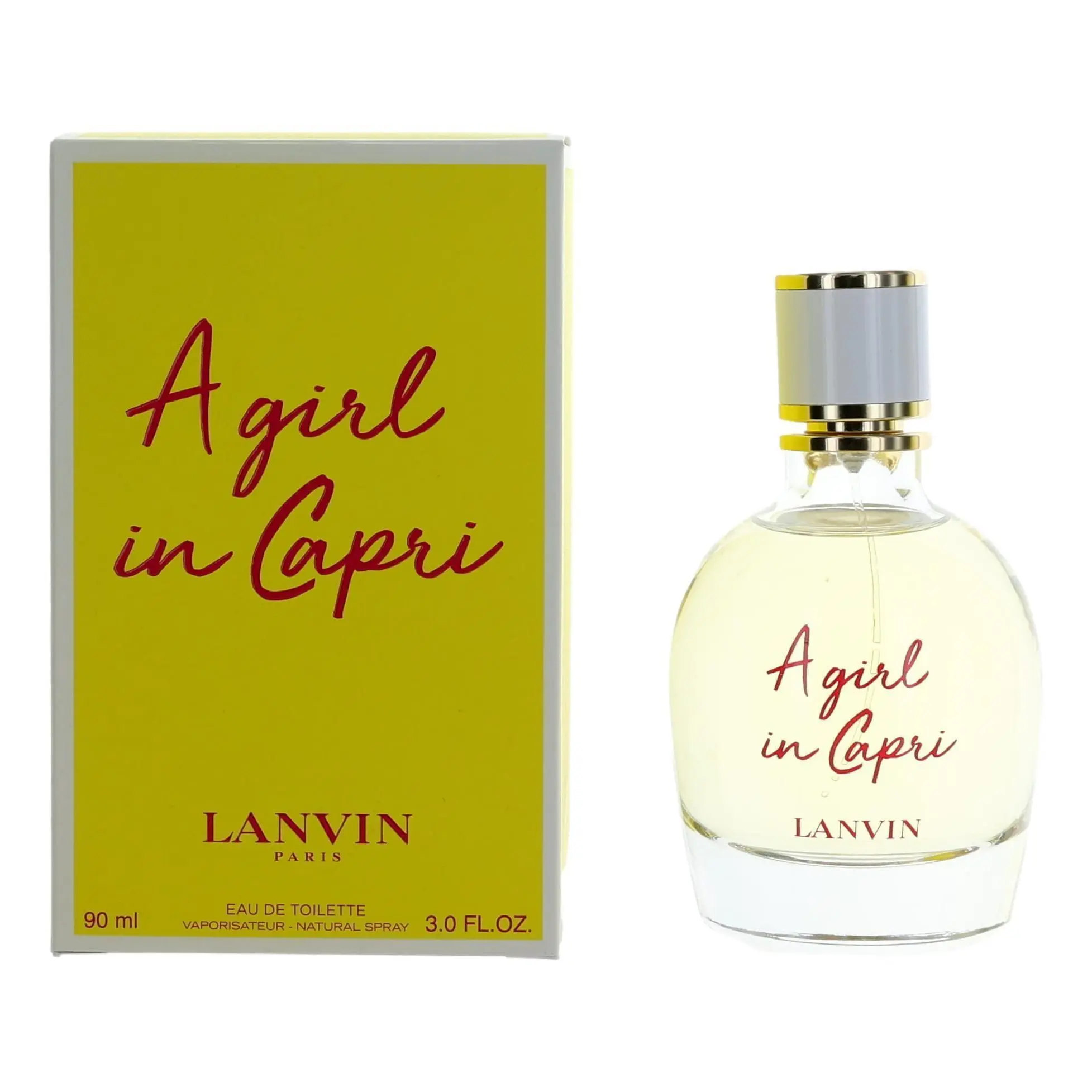 Lanvin A Girl in Capri Classic Women's Fragrance - 3 oz (90ml) Eau de Toilette Spray, Vibrant Box Included, 3 To 3.9 Fl Oz