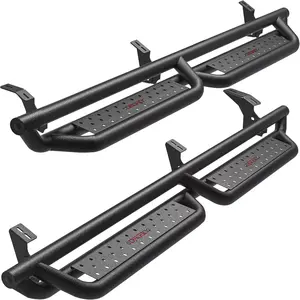 YITAMOTOR 6'' Running Boards Compatible with 2005-2023 Toyota Tacoma Double Cab, Bolt-on Drop Side Step, Black Powder Coated All-Steel Nerf Bar