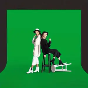 1PC,2D Flat Green Screen Backdrop for Festival Decoration & Shooting, High - Definition & Non - Reflective, Easy to Hang & Store, Ideal for Photography, Live - Stream Keying, Perfect for
